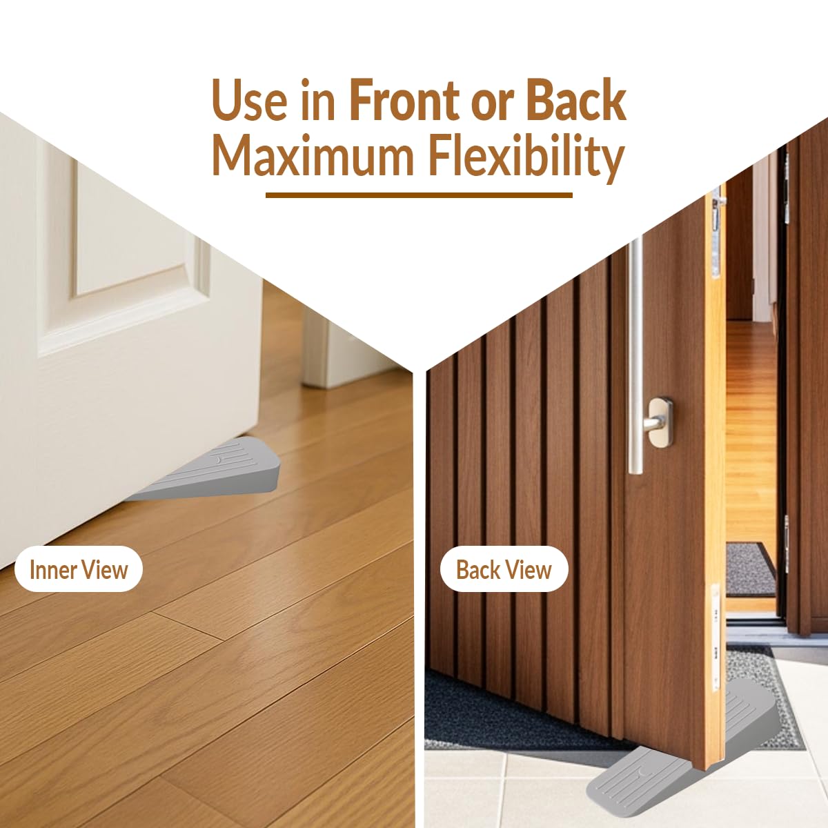 SHINING HOUSE Tope De Puerta De Goma, Paquete De 4 Topes De Puerta