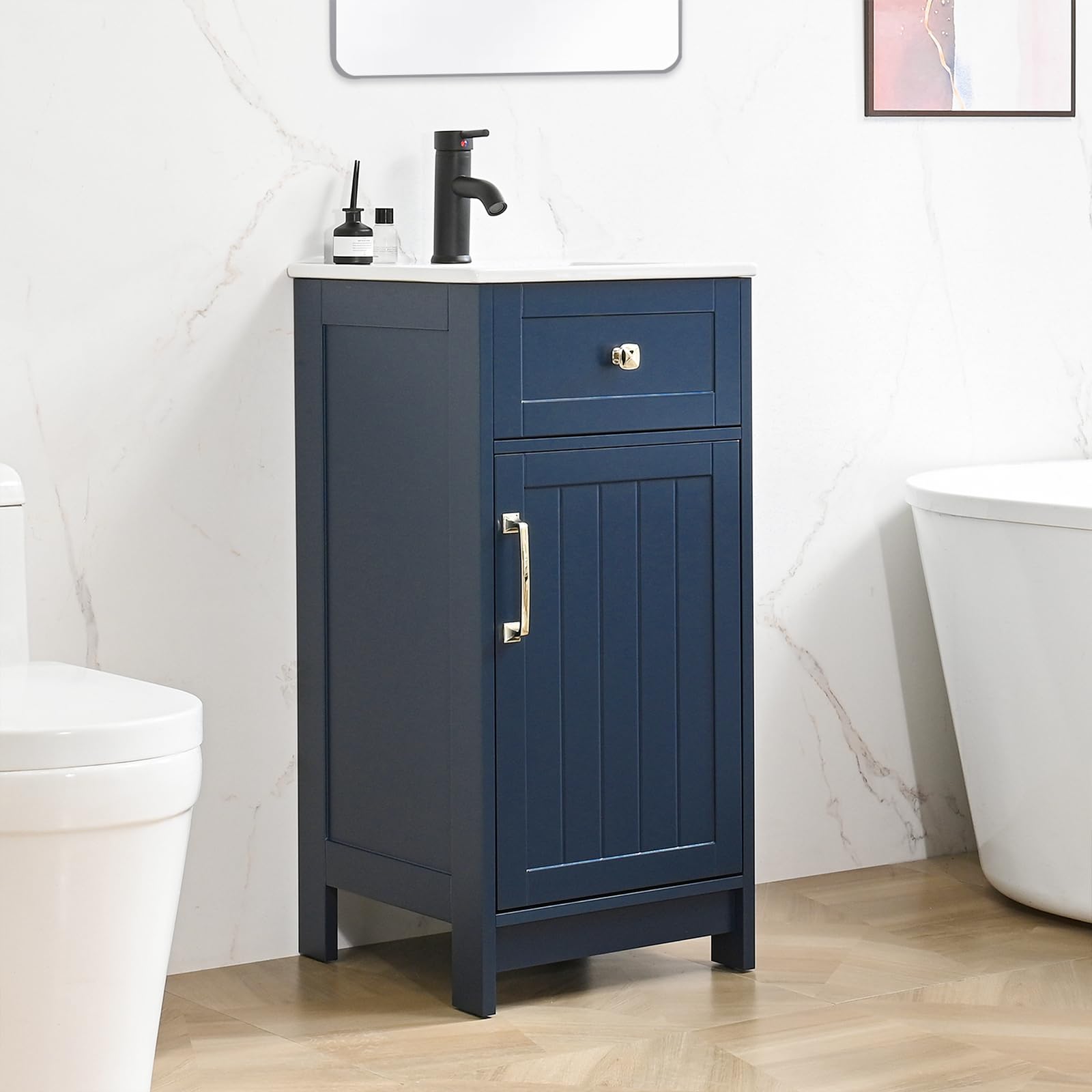 ALBAD 16 Compact Bathroom Vanity Set