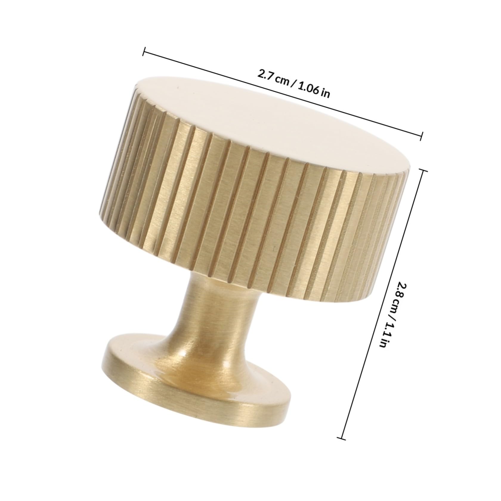 balacoo Pomelli per Mobili in Ottone Oro 5 Pezzi Manopole Rotonde per Armadi e Scarpiere Design Europeo Elegante Installazione Facile
