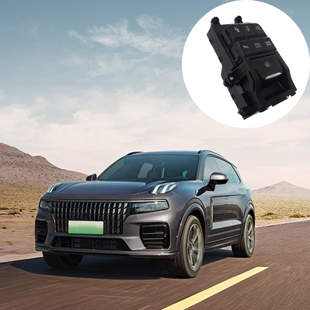 Ludom Interruttore freno a mano elettronico per auto compatibile con Tucson 2016 2017 93300D30004X Interruttore freno di stazionamento ABS