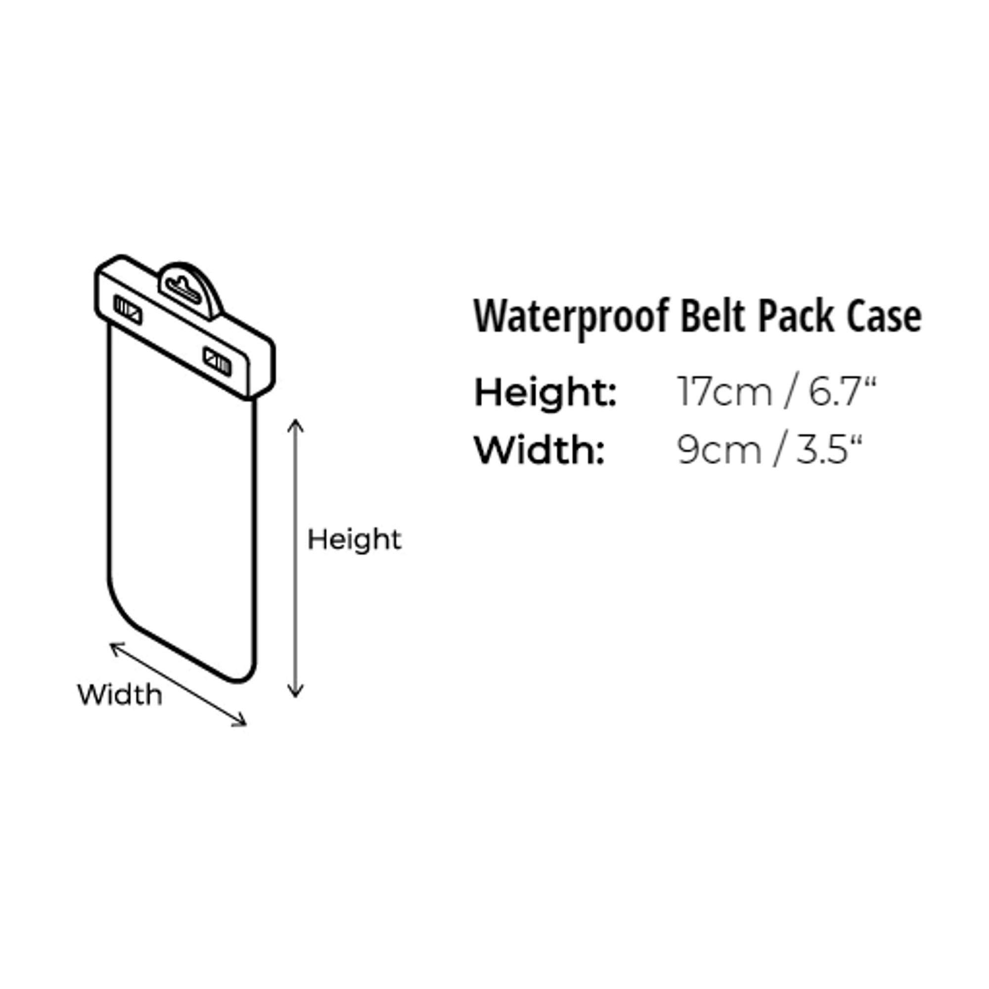 Overboard Wasserdichte Gürteltasche Prosport - Cinturón, Color Negro, Talla 20 x 5 x 3 cm