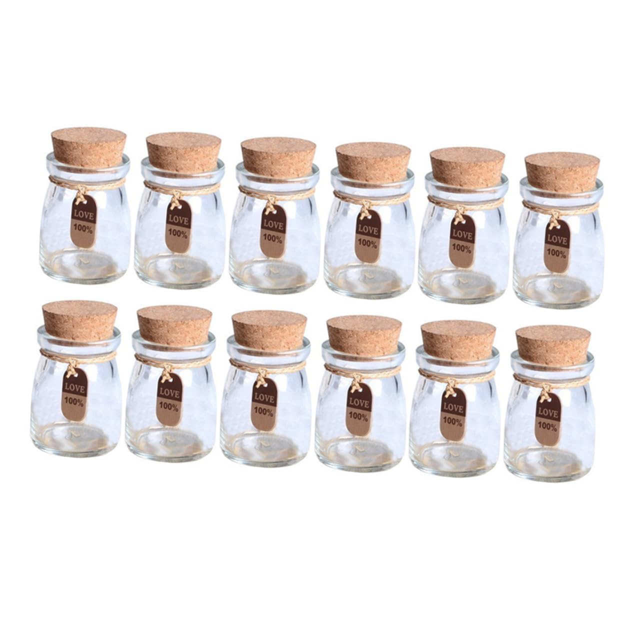 Pots de miel de 100 ml pour cadeaux d'invités de mariage chic - Lot de 12 MAGICLULU