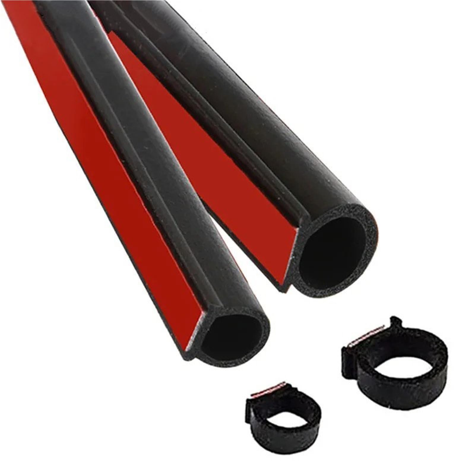 Frvvpl 8M Small D Car Door Seal Strip Rubber Car Door Seal Strip 2/4/8M Auto Rubber Sealant D Type Noise Insulation Anti-Dust Soundproofing Sealing Strips Accessories(8M Small D)