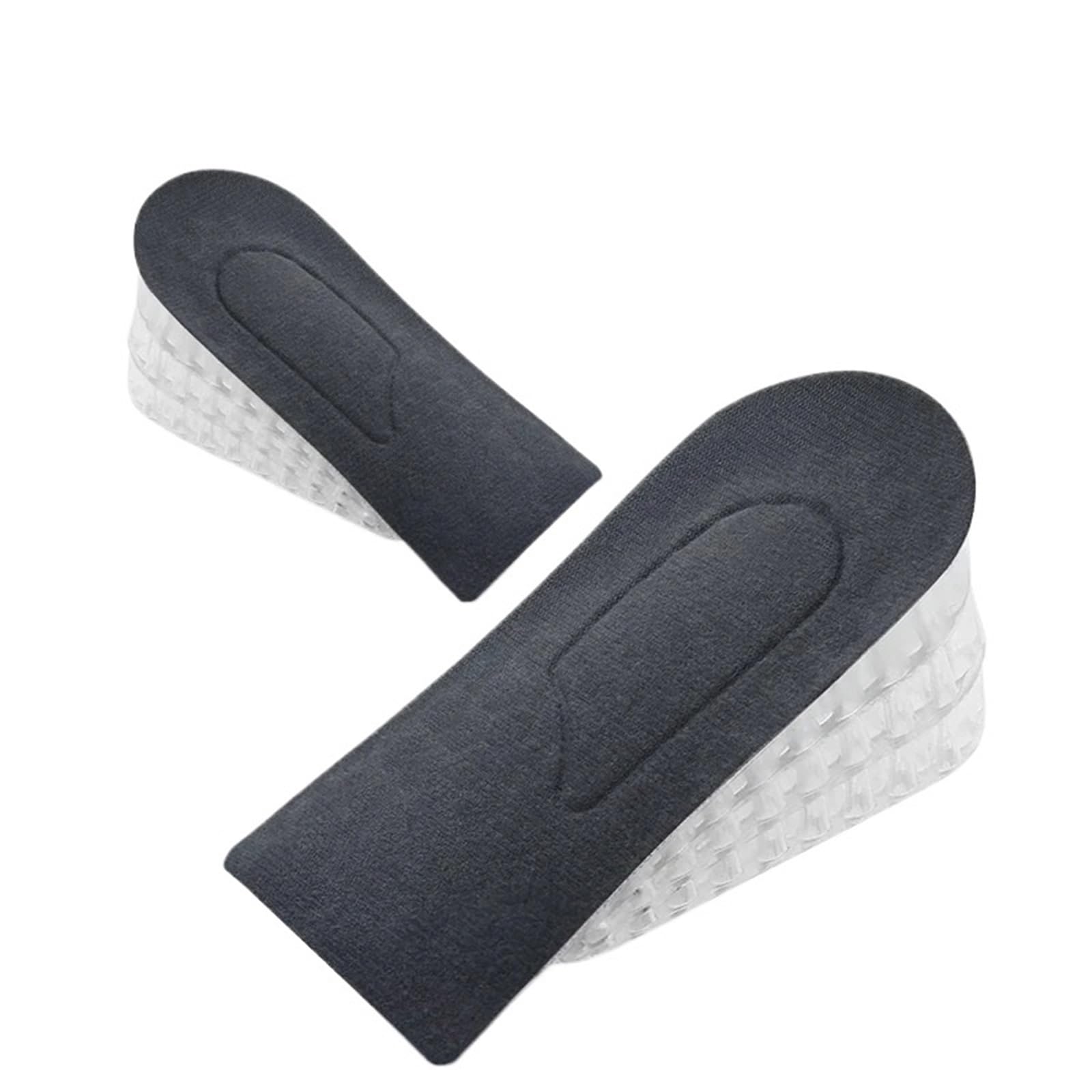 Plantillas Altura Hombre Plantillas invisibles for aumentar la altura, 1 par, for mujeres y hombres, media plantilla de 3 capas con aire(Black 5cm)