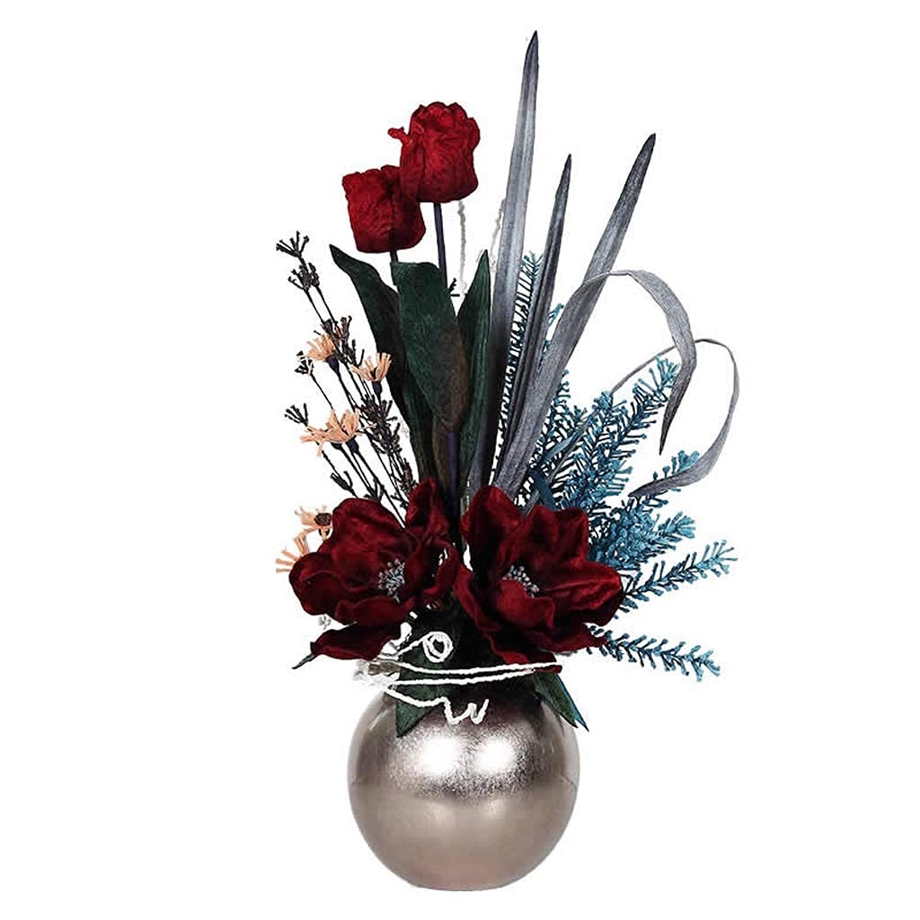 XDLEDMKIZ Artificial Flowers Chiccial flower set Living room home creative floral decorationcial fake flower vase set Interesting