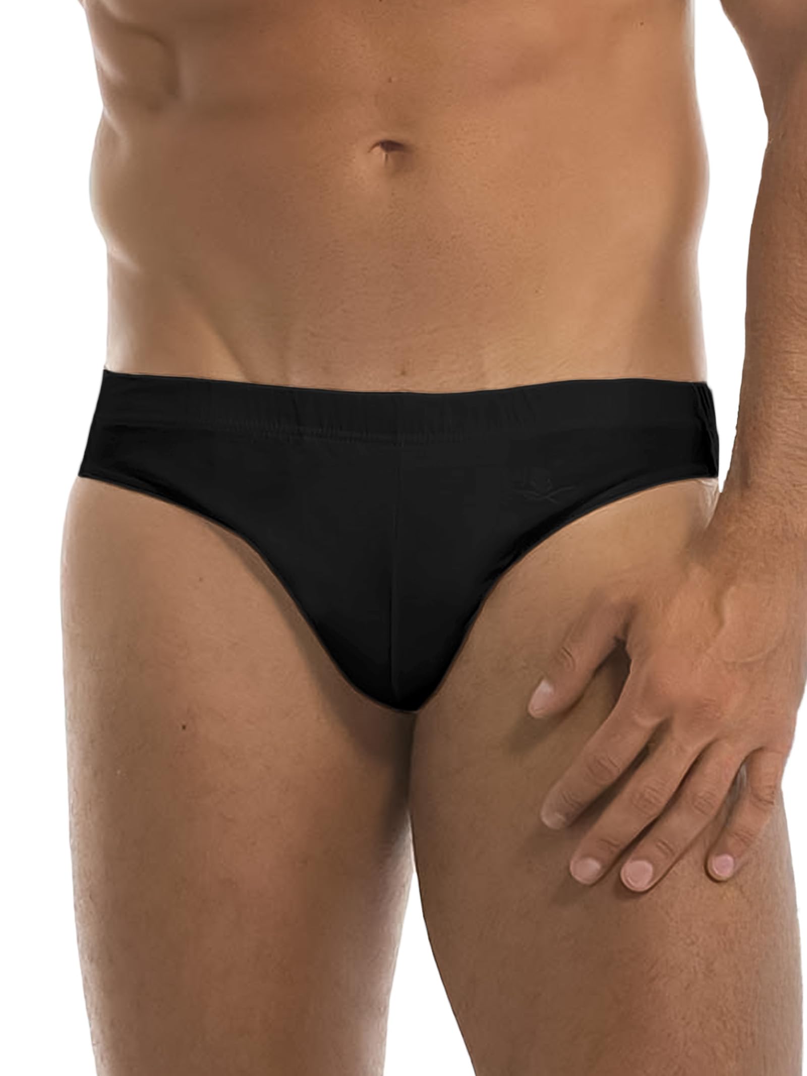 GARDA - 6 Slip Uomo Minislip in Cotone Mercerizzato, Elastico Interno, con Ricamo Art. 0925