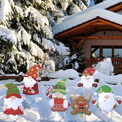 DEETUULET Weihnachts-Gartenschilder für den Außenbereich Cover