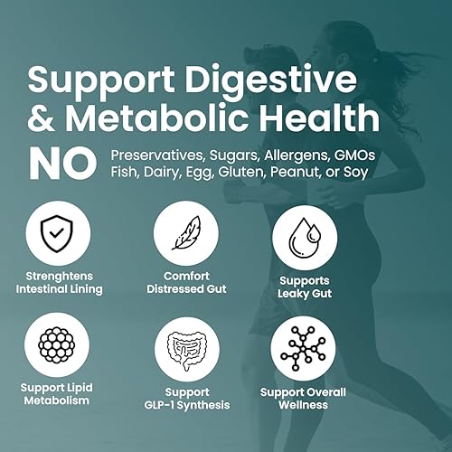 Miniatura 8 de UpNourish Probiotics for GLP-1 Support, 5 Billion TFU Akkermansia Muciniphila for Digestive Health, Leaky Gut, Immunity and Metabolic Health