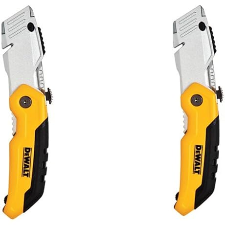 DEWALT Folding Retractable Utility Knife, 2-Pack [DWHT10035L]