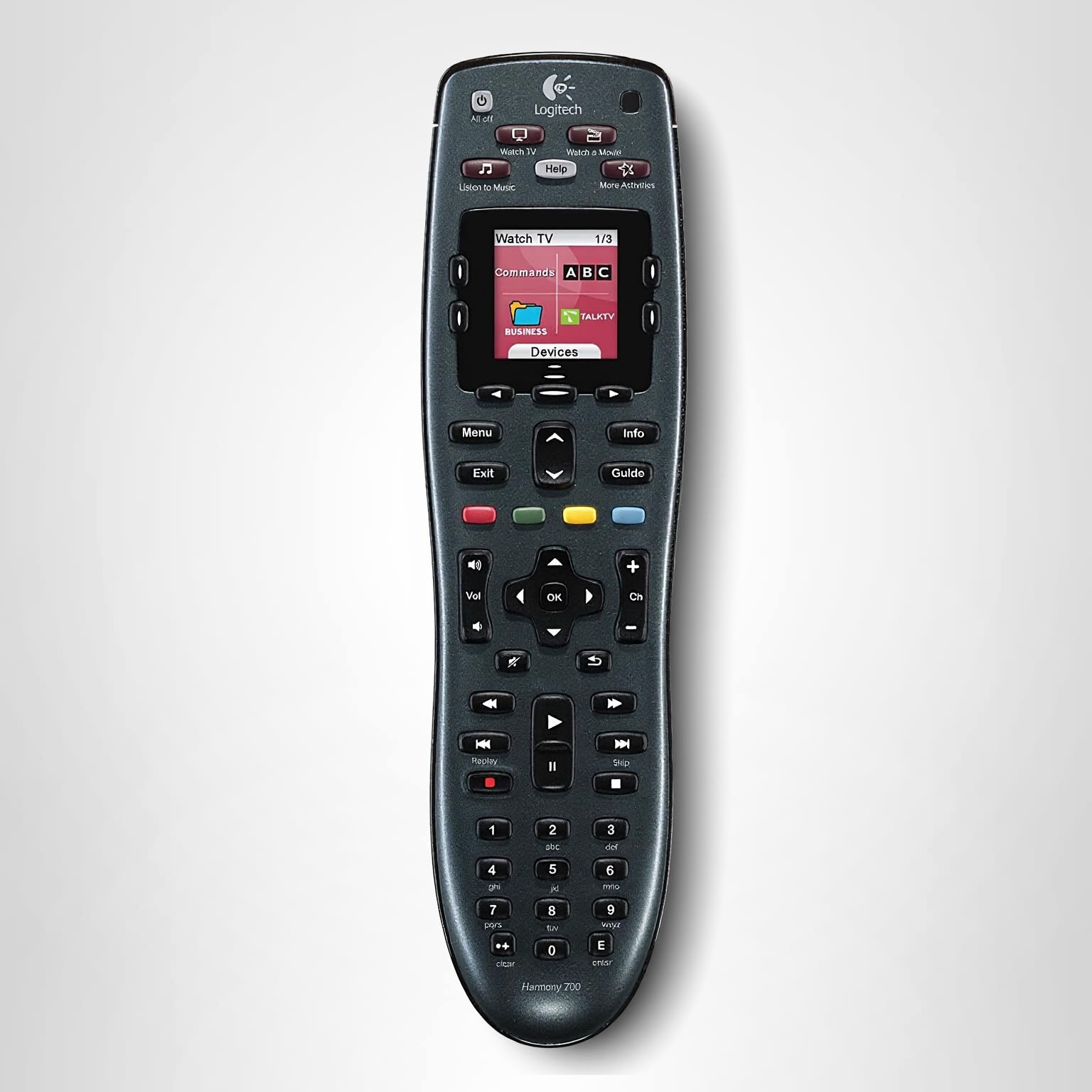 Amazon.com: Logitech Harmony 700 Rechargeable Remote with Color