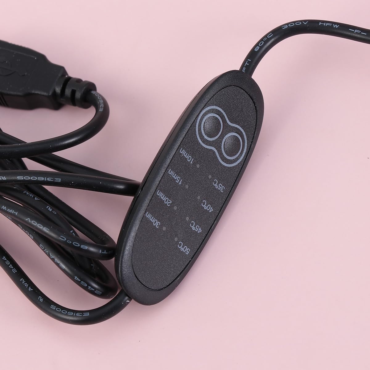 Cabilock Máscara de Vapor para Ojos Recargable USB de Cuero, Antifaz para Dormir Función de Alivio de Cabeza, Adecuado para Uso en Casa y Viajes