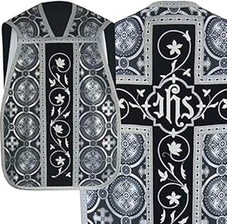 Vestment silver - Roman style Chasuble with a matching stole