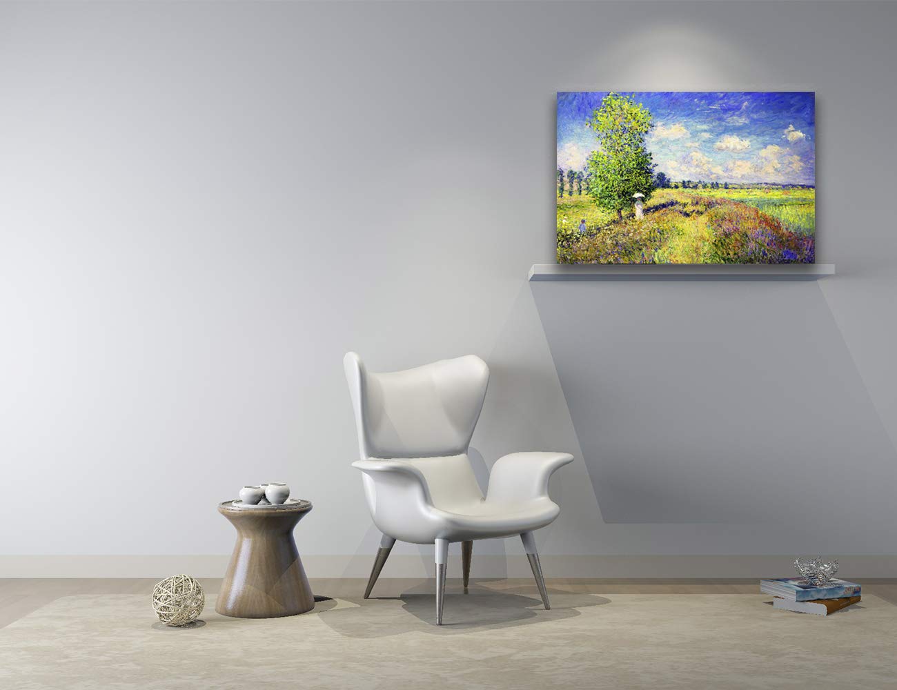 Amazon.co.jp: ポピー畑 油絵風景画 インテリア アートポスター