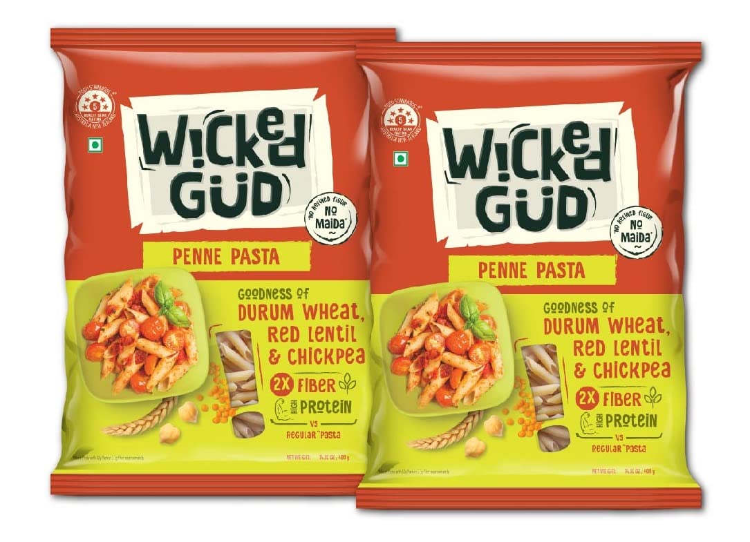 See full amazon price history chart for WickedGud 2X Fiber Penne Pasta | No Maida | Durum Wheat Semolina | Brown Rice | Red Lentils | Healthy Diet Pasta - 400gm x 2 WickedGud 2X Fiber Penne Pasta | No Maida | Durum Wheat Semolina | Brown Rice | Red Lentils | Healthy Diet Pasta - 400gm x 2 (B0BD8MZJHK) Amazon Price History, Amazon Price Tracker
