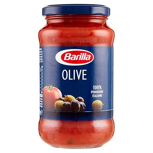 Immagine del prodotto Barilla Sugo Pronto di Pomodoro 100% Italiano con Olive Nere, Olive Verdi e Olio Extravergine d'Oliva, 400g