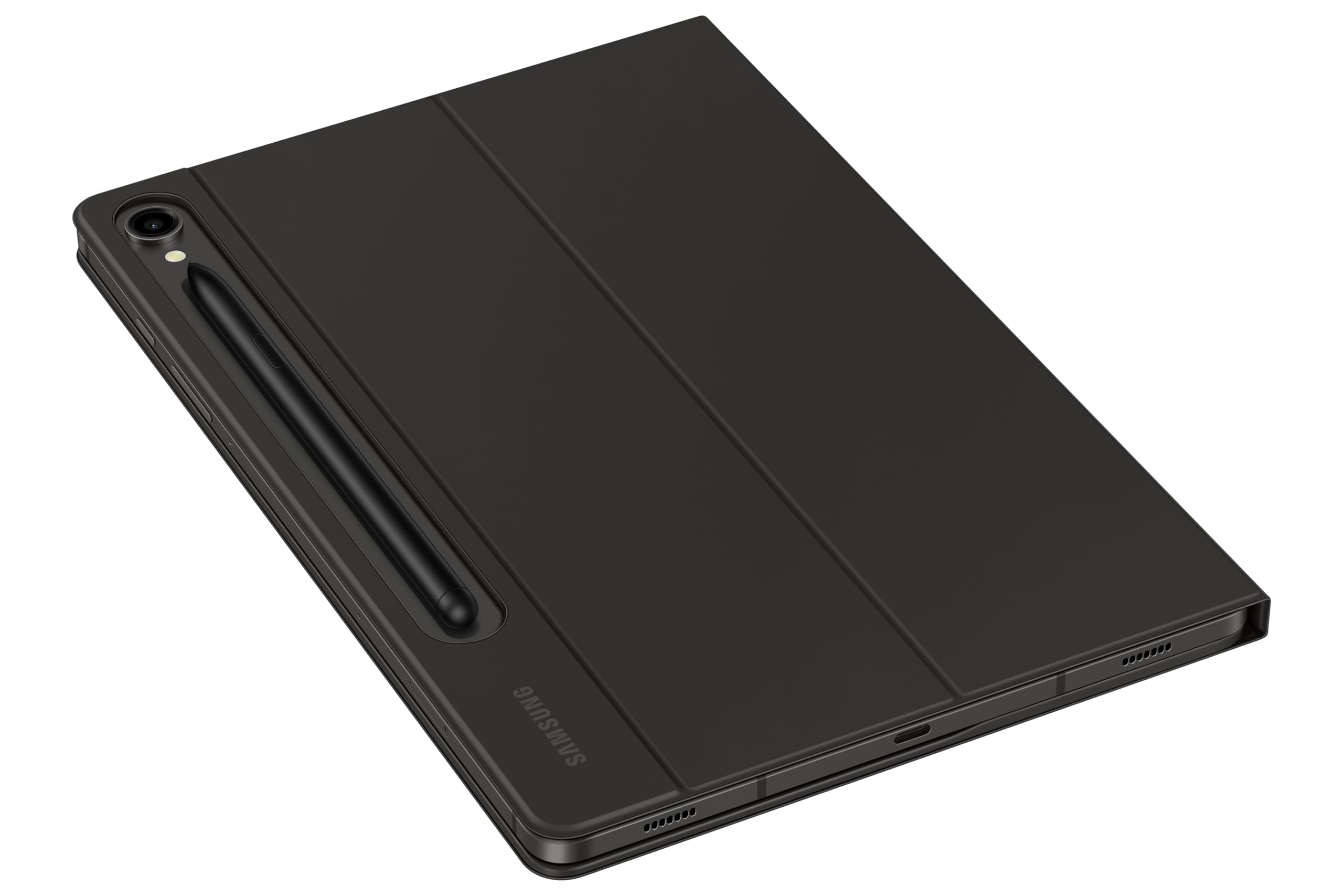 Samsung Book Cover Keyboard Slim EF-DX720 für das Galaxy Tab S10 Lite FE S9 mit QWERTZ-Tastatur und AI-Taste, Einteilige schlankes Design, S Pen Fach, Black