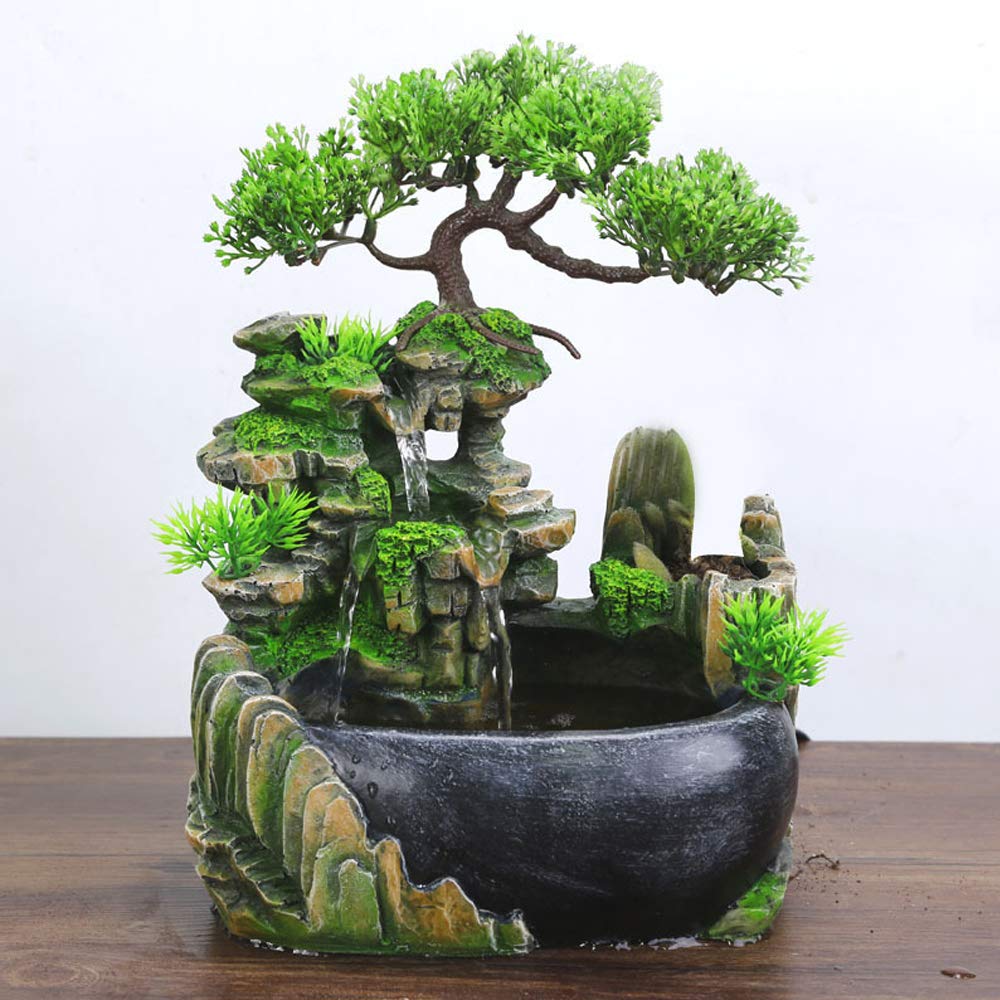 Fontana da interni, fontana a cascata, giardino roccioso, cascata, desktop, giardino, fontana da interni, decorazione per la casa