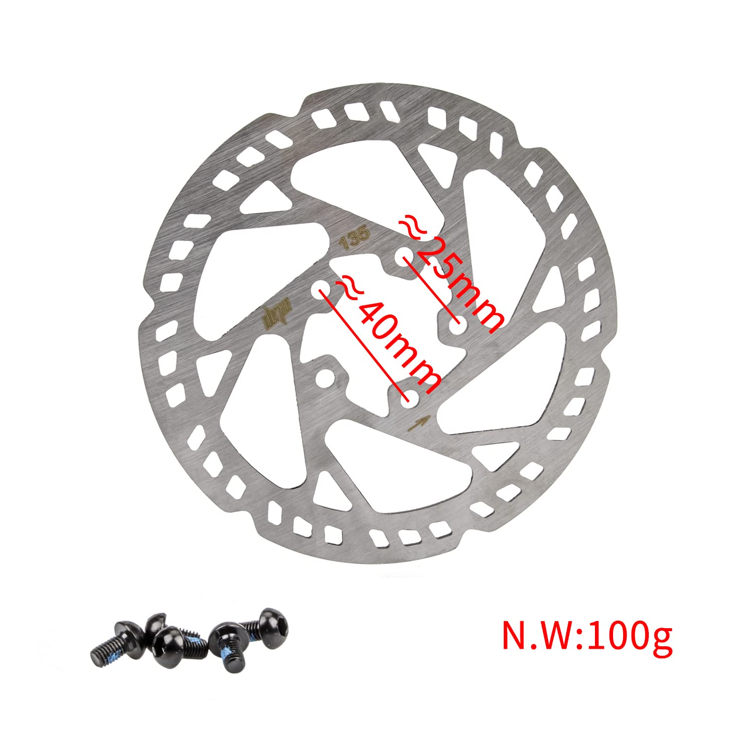 Kit 135 mm disco freno + freno idraulico per Xiaomi Pro Pro2 pastiglie dei freni pinza idraulica accessori monopattino, ricambio scooter elettrico