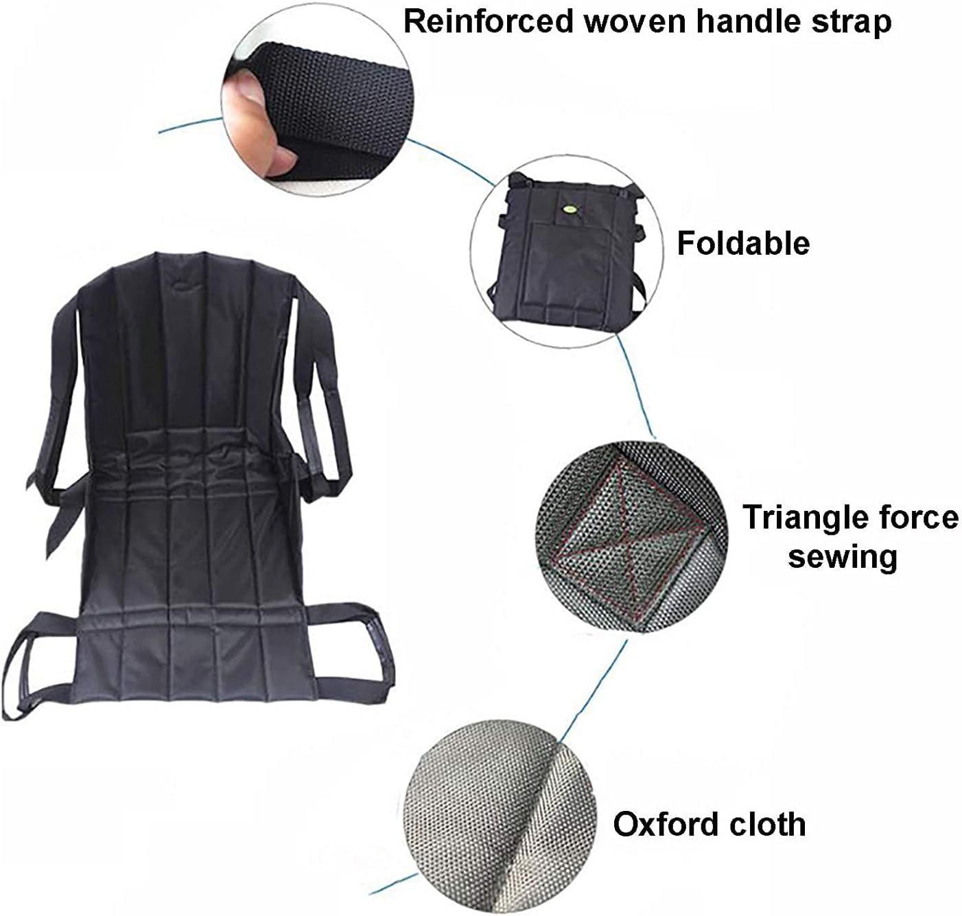 Patient Positioning Lift Sling Transfer Pad - Mobility Wheelchair Transport Belt for Elderly, Disabled & Comfort Care - Ideal for Safe Patient Transfers and Emergency Situations