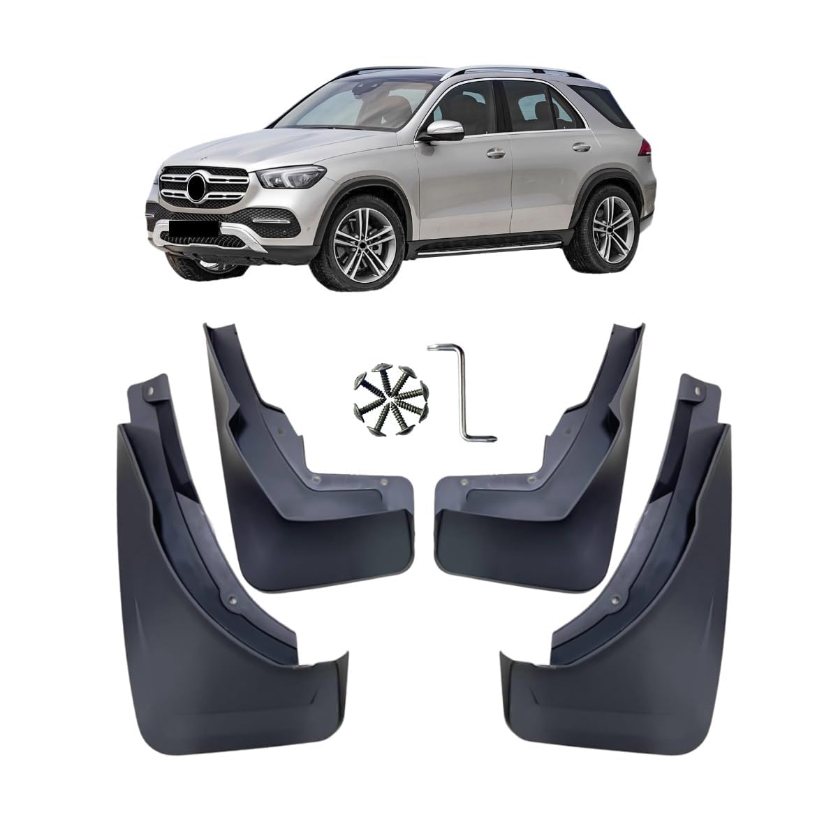 Guardabarros para Benz GLE W167 que protegen de salpicaduras