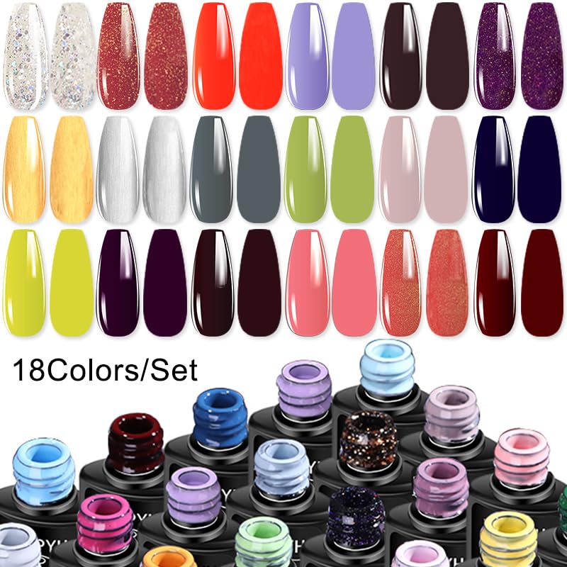 Kit de vernis à ongles Gel, ensemble de décorations artistiques de manucure avec sèche-ongles, ensemble de vernis Gel Semi-Permanent, Kit d'outils professionnels pour Nail Art