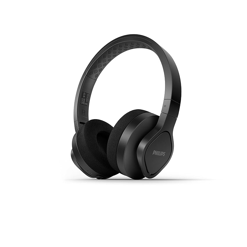 Immagine del prodotto PHILIPS A4216BK/00 On-Ear Cuffie Sportive Wireless, Driver 40 mm, 35 Ore di Riproduzione/On Ear, Protezione IP55, Cuscinetti Rinfrescanti e Lavabili, Nero, One Size, Nuova Versione
