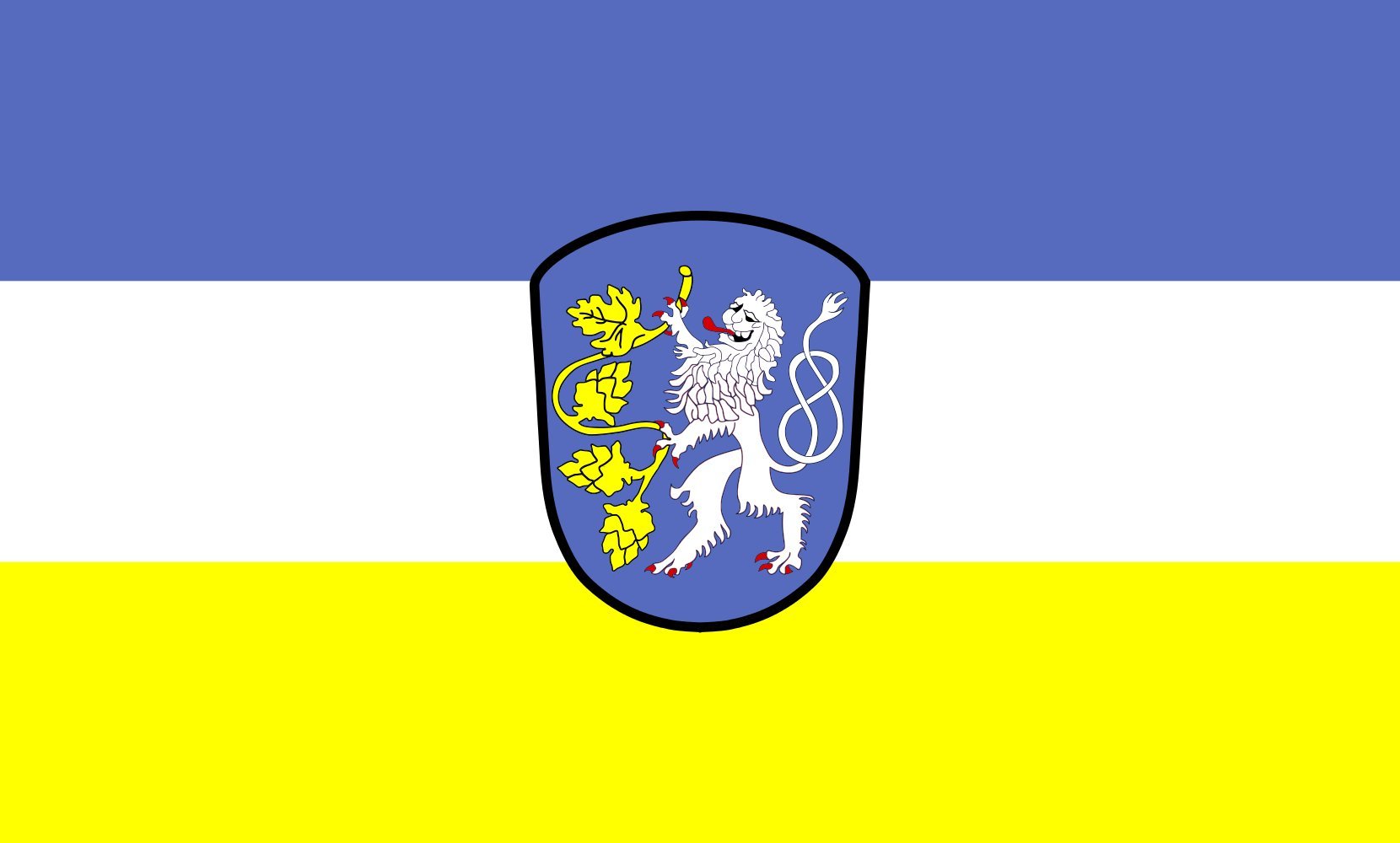 Drapeau grand format Attenkirchen 1.35m² en textile supérieur