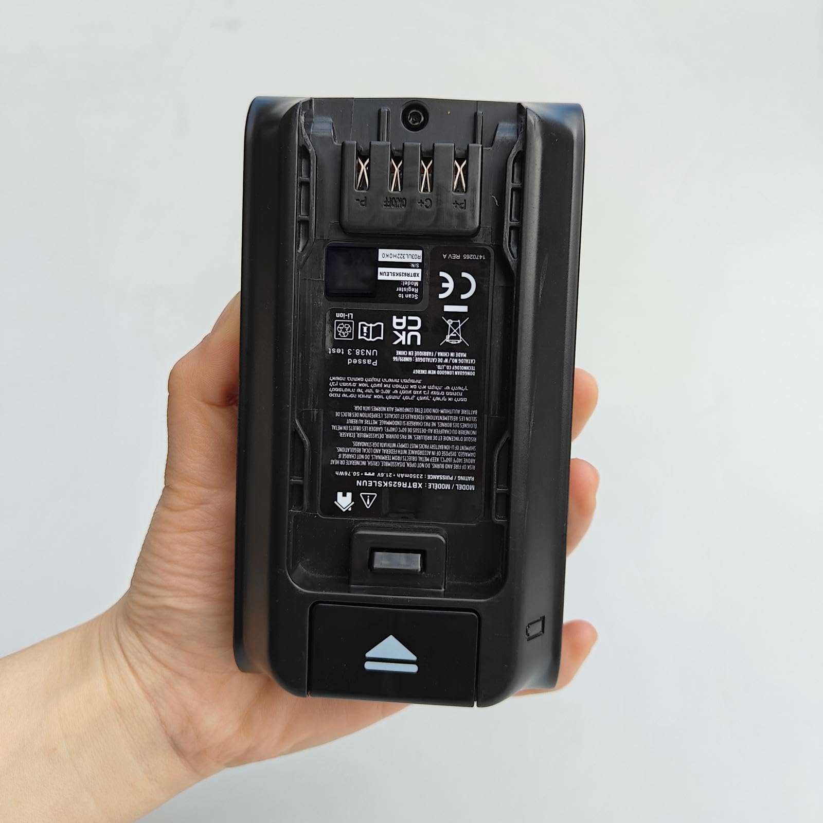 2350 mAh Ersatzakku, kompatibel mit Shark XBTR625KSLEUN Handstaubsauger, Lithium-Akku, 2350 mAh, 21,6 V, 1 Stück