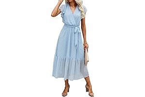 Women's Elegant Boho Chic Summer Floral Maxi Dress