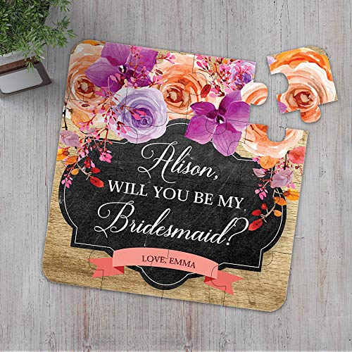 Will You Be My Bridesmaid Puzzle Invitation Bridesmaid Proposal Ask Bridesmaid, Maid of Honor, Flower Girl any TITLE