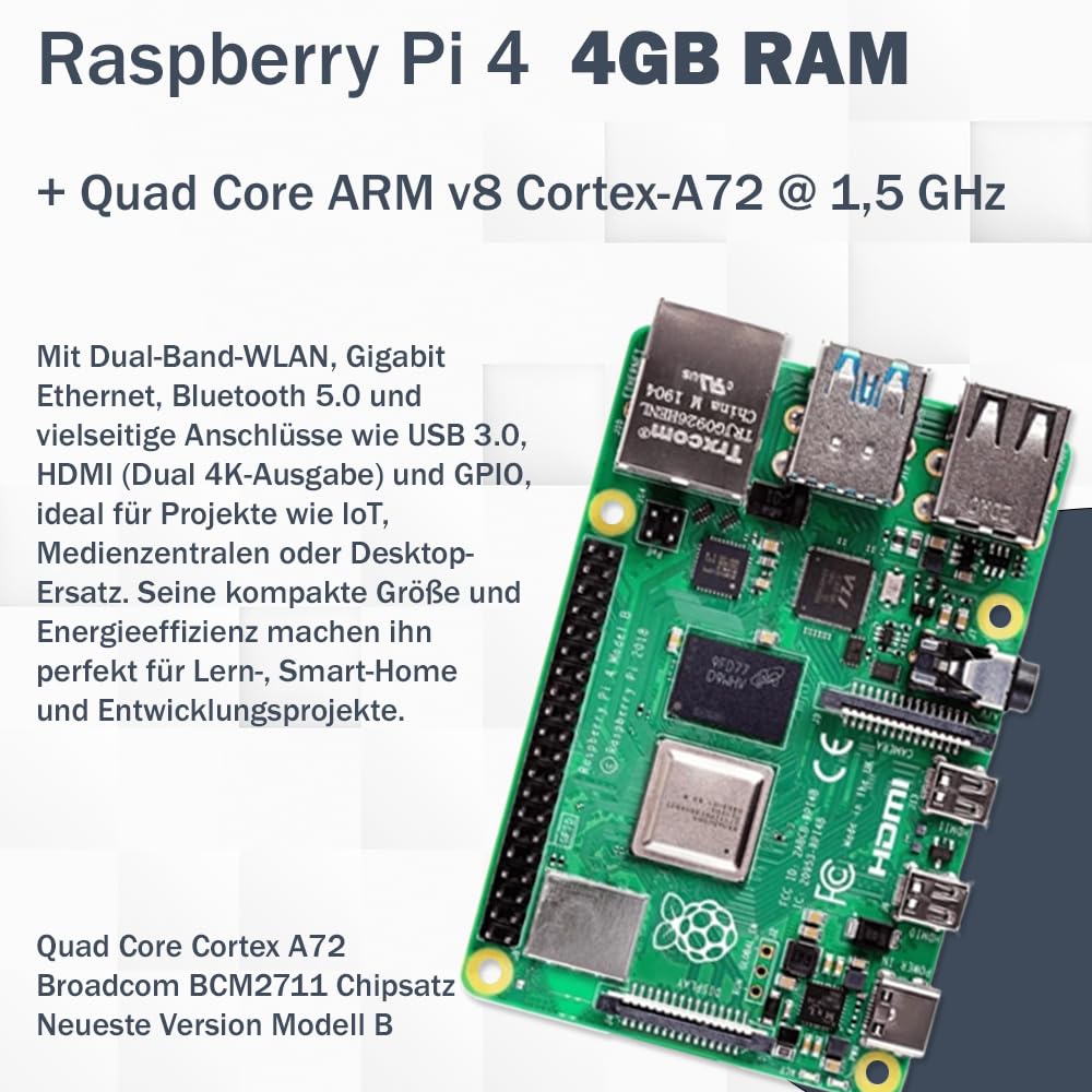 Raspberry Pi 4 Model B スターターキット Amazon.co.jp: Marstudy ラズパイ 4 モデルB コンプリート