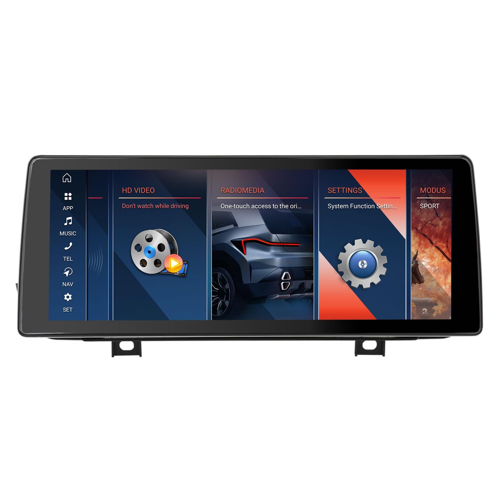 Android 16 Qualcomm 8 núcleos Radio de Coche Bluetooth 5.1 GPS Navegador para BMW Serie 2 F45 F46 F22 【Sistema NBT】 Wireless Carplay DSP A2DP WiFi SWC Dab+ Canbus Idrive Pantalla táctil
