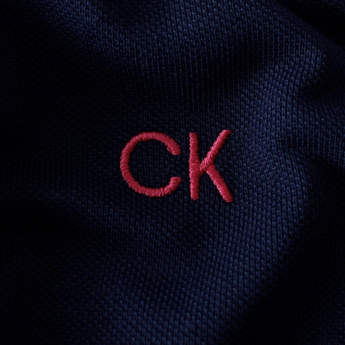 Calvin Klein Polo de golf para hombre Prep Campus Oxford Piqué