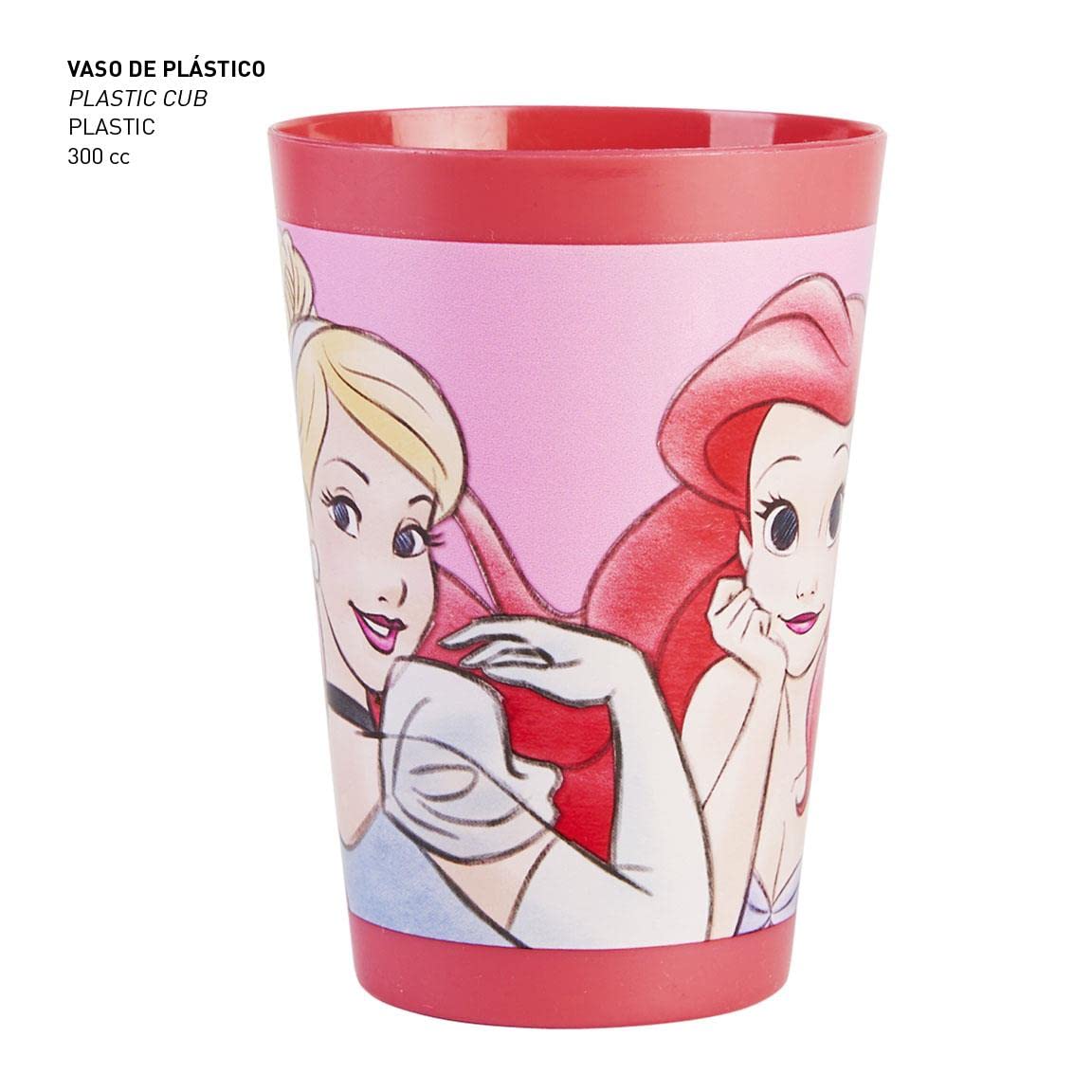 CERDÁ LIFE's LITTLE MOMENTS - Neceser Infantil Transparente de Princesas Disney Compuesto de [ Vaso de Plástico Cepillo de Pelo Toalla Microfibra] Licencia Oficial Disney, Rosa