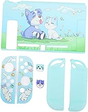 Beufee Funda Protectora para Interruptor, Diseño De Perro, Color Azul, Gato, Morado, Protección Completa, Funda Protectora Suave para Consola De Juegos