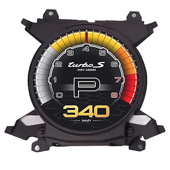 12.3 inch Car Odometer Digital Cluster Virtual Cockpit Multimedia Player for Ford Mustang 2015-2021 Dashboard Speed Digital Meter Screen Mustang Odometer