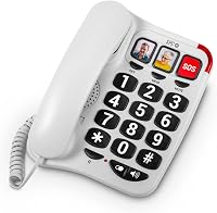 SPC Comfort Numbers 2 Időseknek Nagy Gombos Vezetékes Telefon Fotóval 1