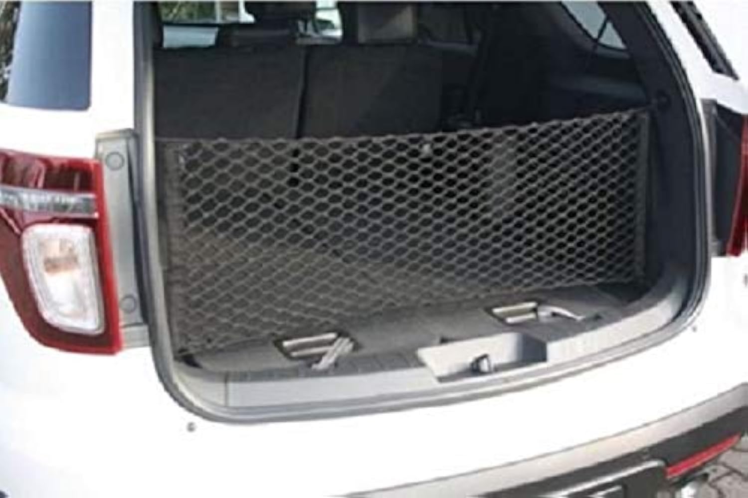 Envelope Style Automotive Elastic Trunk Mesh Cargo Net for Ford Explorer Base Sport XLT 2011-2025 - Premium Trunk Organizer and Storage - Luggage Net for SUV - Best Car Organizer for Ford Explorer