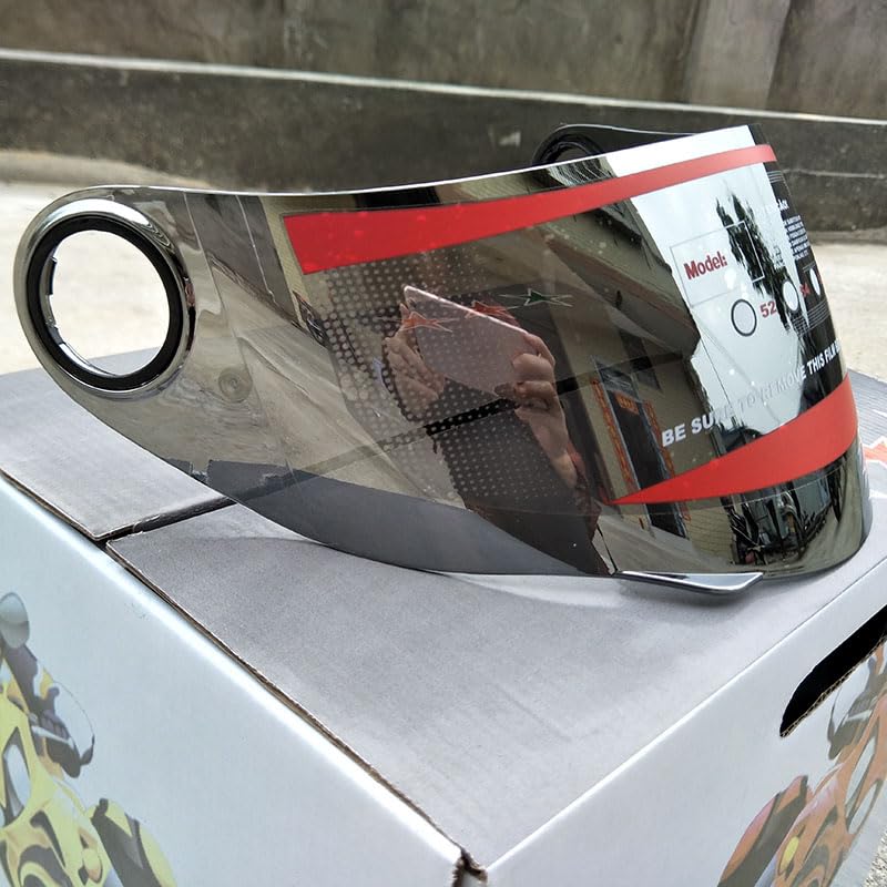 Visière casque intégral 318 319 999 compatible Malushun Nitrinos argent