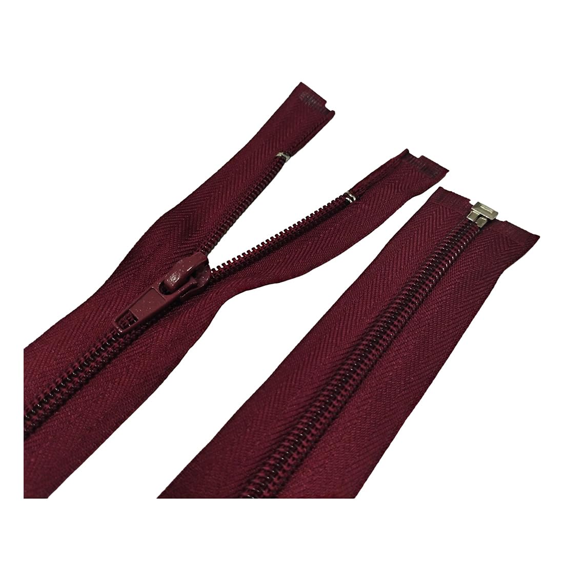 Pack of 3 Open Nylon Zippers n.5, Available in 16 Colours and 14 Sizes - Image 3