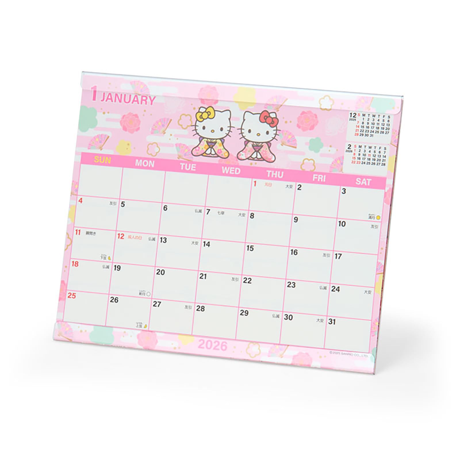 Sanrio Hello Kitty Sheet Calendar, 2026, Paper, Tabletop 622265
