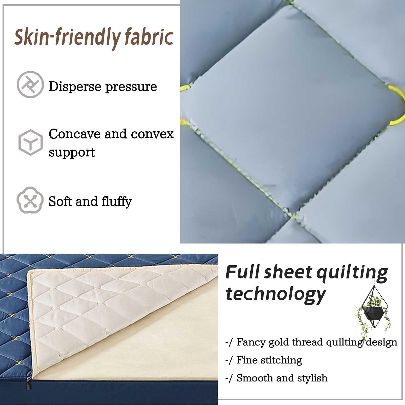 Housse Matelas 180x200 Renove Matelas Integral 15 Cm Fermeture éClair Housse Integrale Matelas Protection Matelas ProtèGe Matelas(#8,180x200+15cm)