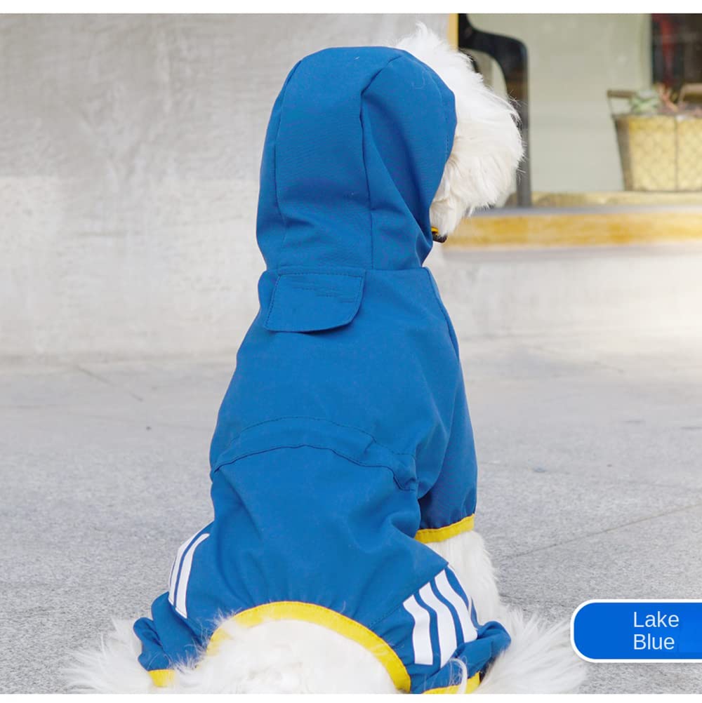 Chubasquero para Perros, Poncho Impermeable for Perros, Todo Incluido, for Cuatro Patas, Ropa for Mascotas de Lluvia, for pequeños y medianos(Blue,XXL)