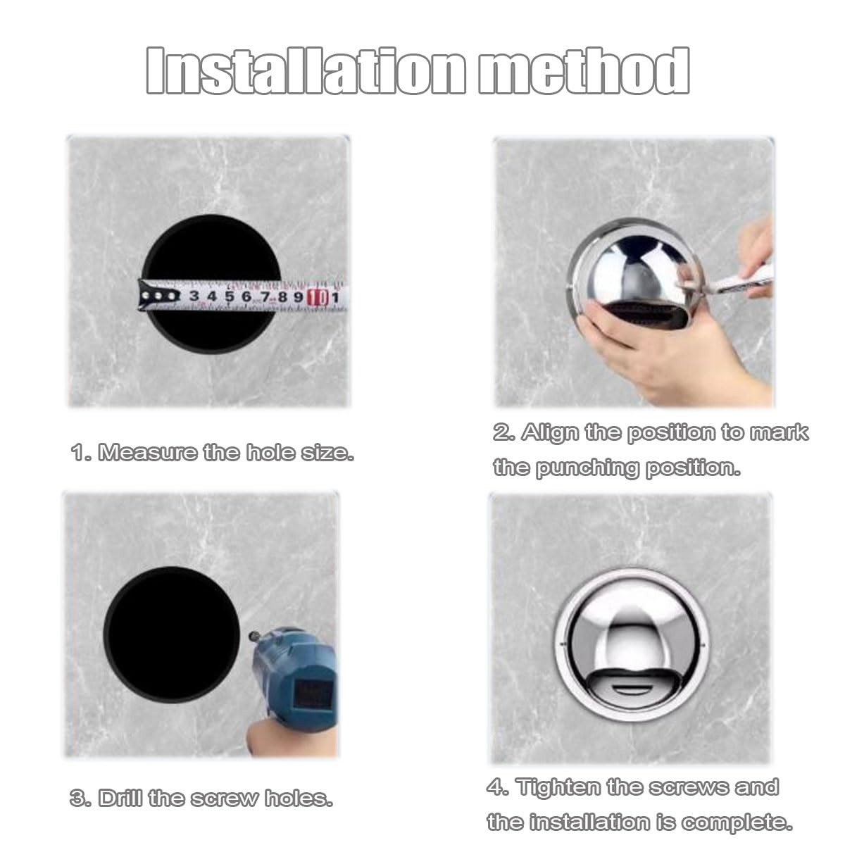 Griglia di Ventilazione Esterna Rotonda, Apertura di Ventilazione in Acciaio Inox per Una Ventilazione efficiente, Resistente agli Agenti atmosferici, Facile da Usare (7,2 pollici/180 mm)