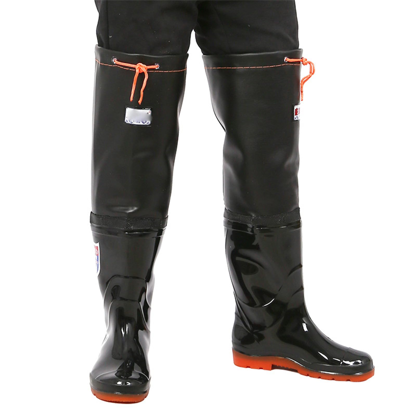 Botas Lluvia Altas PVC 100% Impermeables, Zapatos Pesca Antideslizantes, Botas Agua Ultraligeras Y Transpirables, Botas Barro para Vadear, Pesca con Mosca, Caza, Trabajo con Barro
