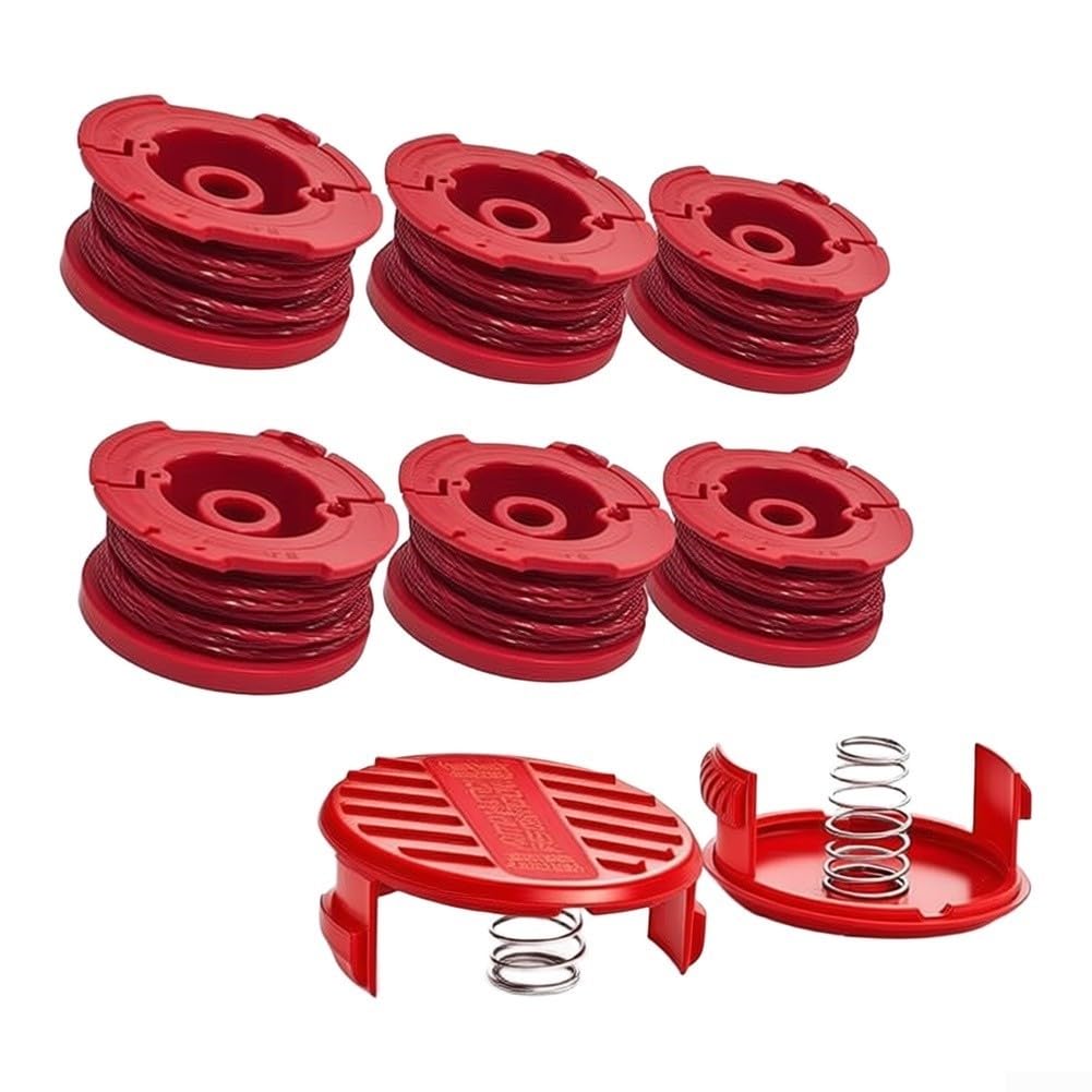 Kit 6 Bobinas Prebobinadas Nylon ABS para Kit 6 Bobinas Prebobinadas