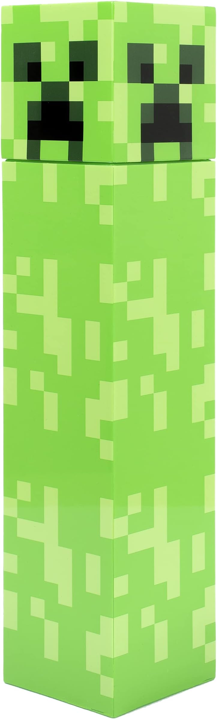 Minecraft - Kids Water Bottle 650ml - Pixelated Green Creeper Design - Kids Back to School, Reusable Water Bottle - 650 ml Merchandise