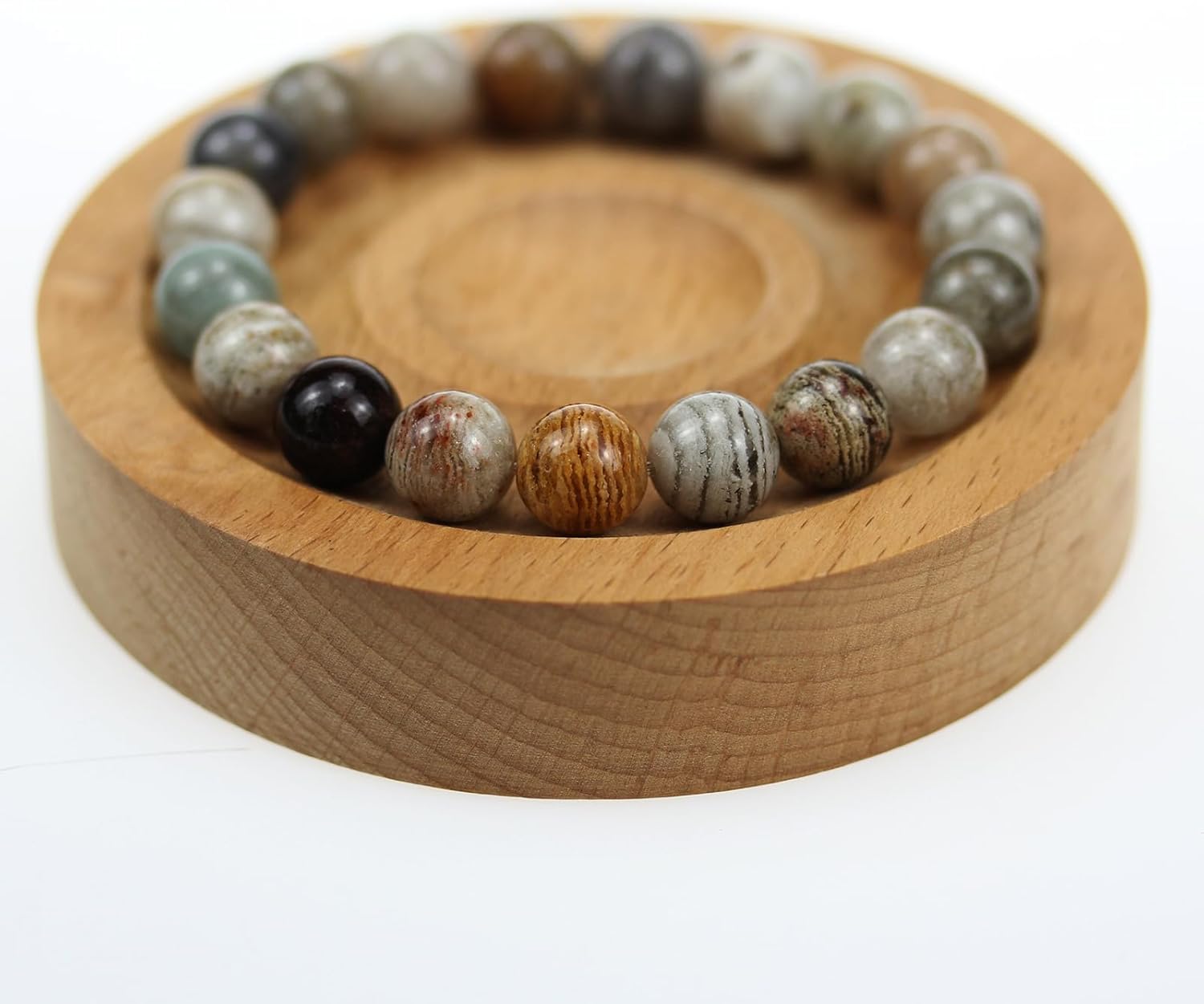 Healing Bracelet for Women, Natural Crystal Anxiety Beaded Bracelets Healing Stone Bracelet Stress Relief Yoga Beads Bracelets Gifts for Birthday, Mother's Day, Valentine's Day - Image 2