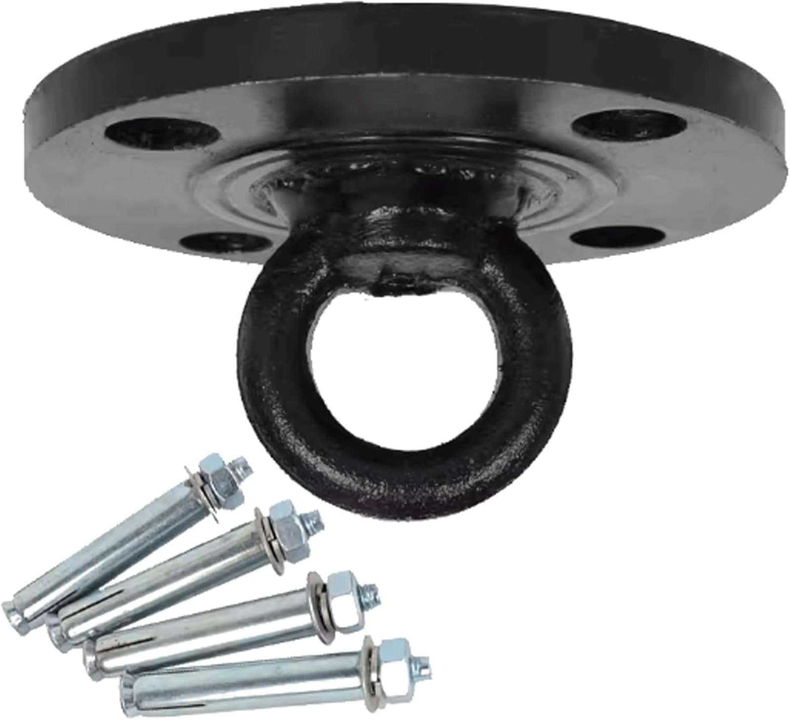 VHcgCGJ Ceiling hook, 1set Swing Hook Metal Sandbag Fixing Ring Load-Bearing with Expansion Screws Chair for Indoor Outdoor 110 mm