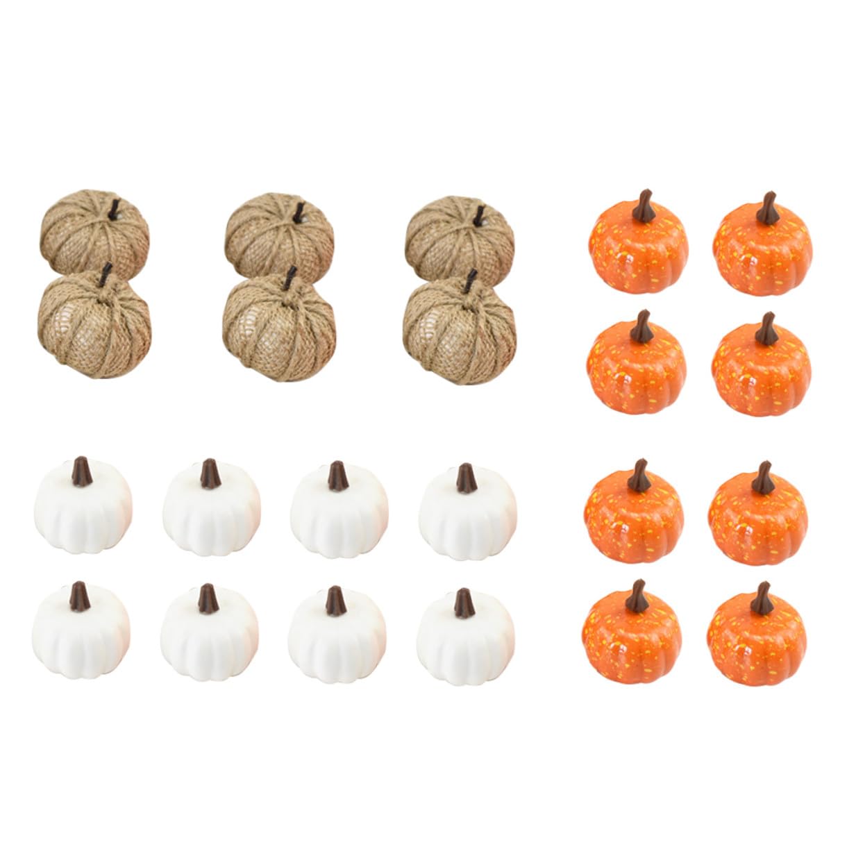 Calabazas Falsas Crema para Ambientar un Hogar Acogedor este Otoño